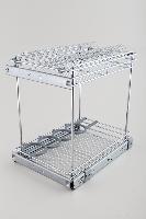 Выдвижная бутылочница, с держателем для тарелок и бутылок, креплением для выдвижных фасадов